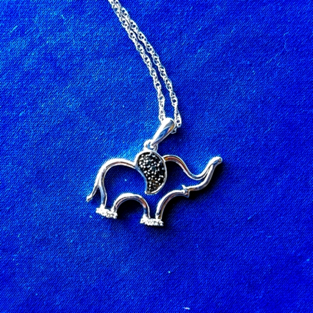 Kay Jewelers Diamond Elephant Necklace